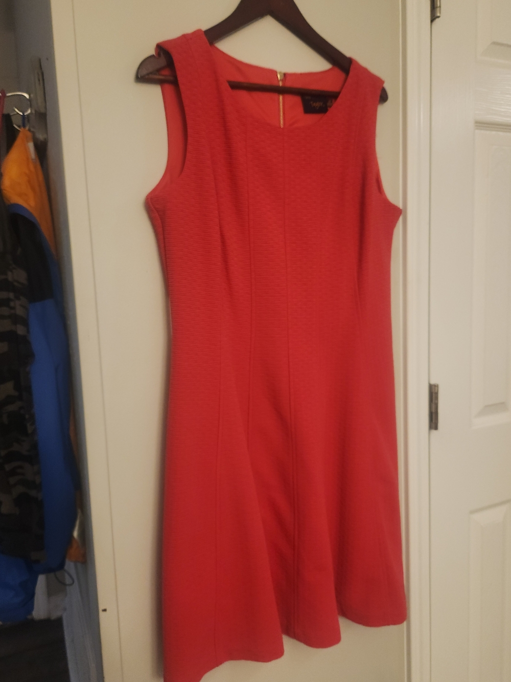 Just...Taylor Sleeveless Red Fit-and-Flare Mini Dress